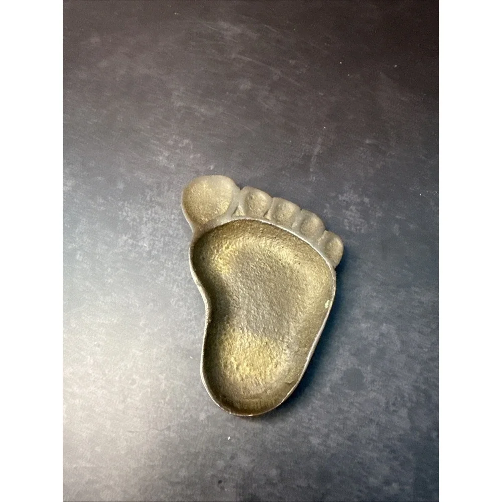 Brass Foot Trinket Tray 3 1/3